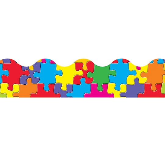Terrific Trimmers&#xAE; Multicolor Jigsaw Borders, 468ft.
